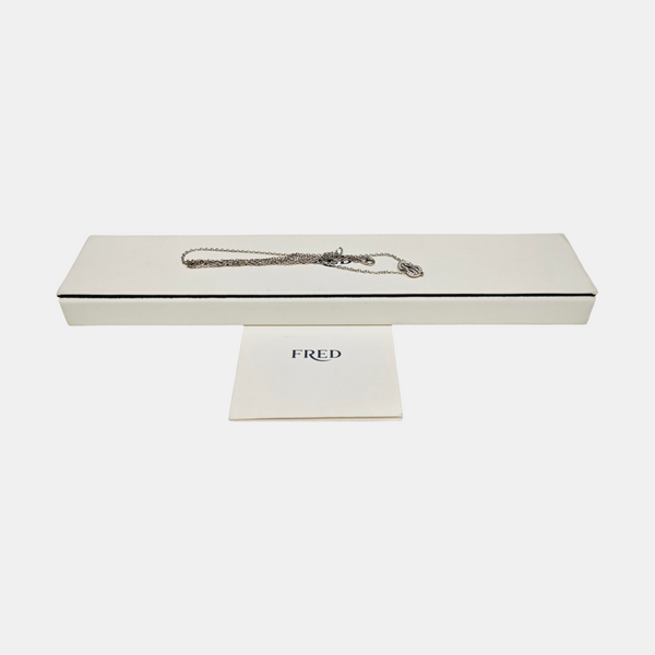 Chance Infinie 18k White Gold Silver Necklace