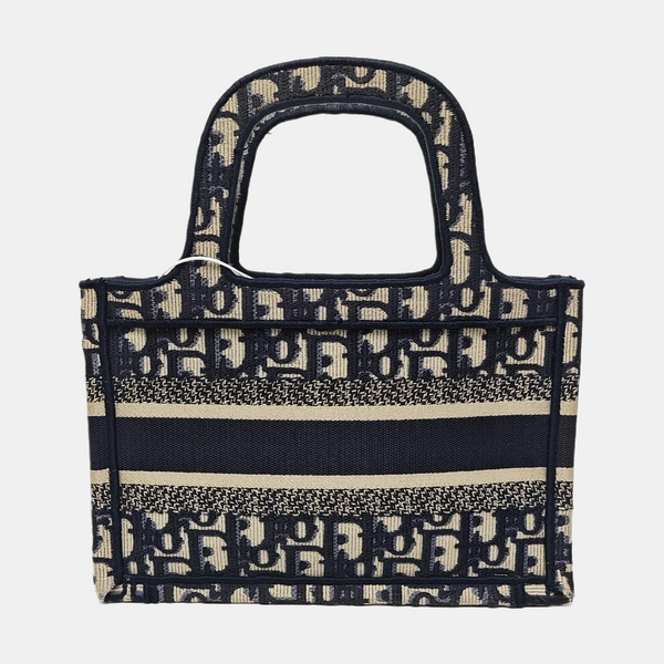 Book Tote Mini Canvas Blue