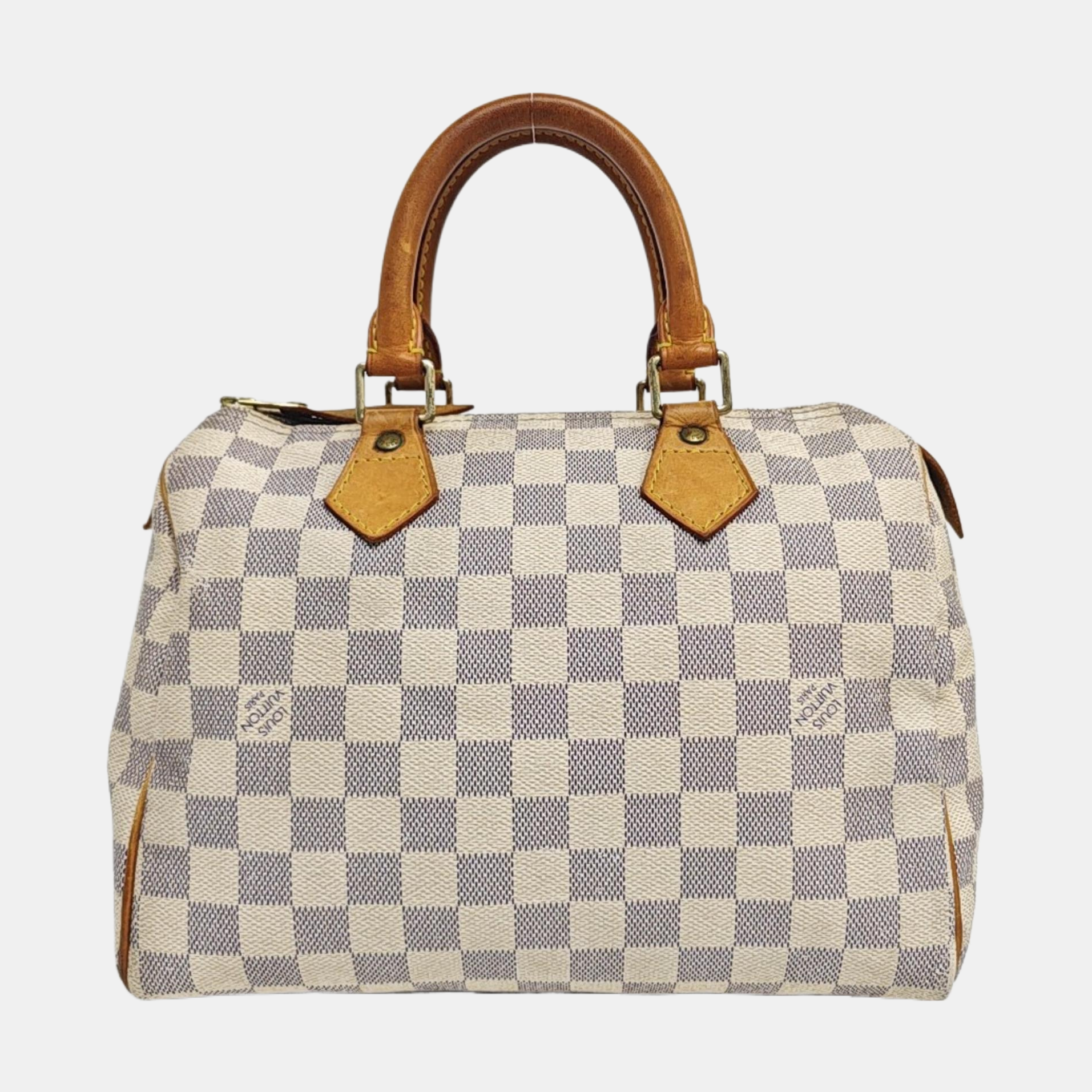 SPEEDY 25 Damier Azur Coated Canvas White – Looply