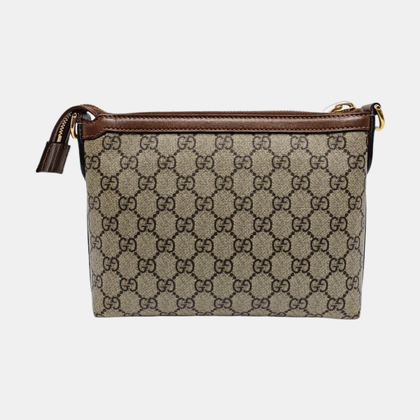 GG Supreme Monogram Coated Canvas Gray