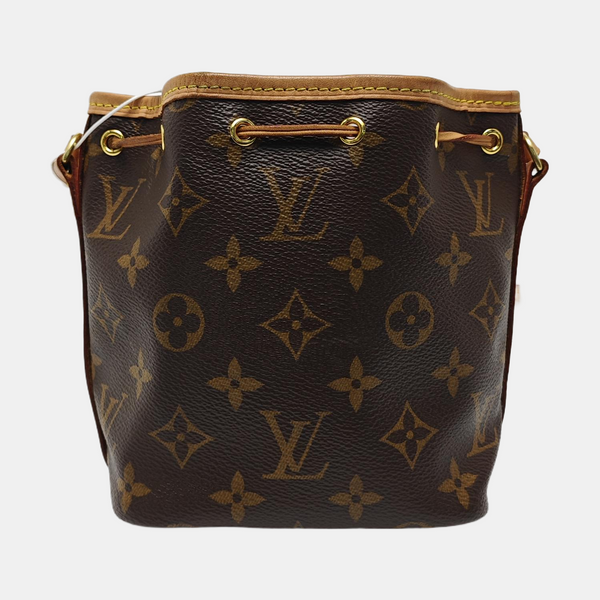 NÉONOÉ Nano Monogram Coated Canvas Brown