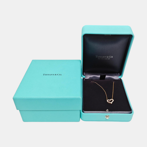 Tiffany Hearts 18k Rose Gold Necklace