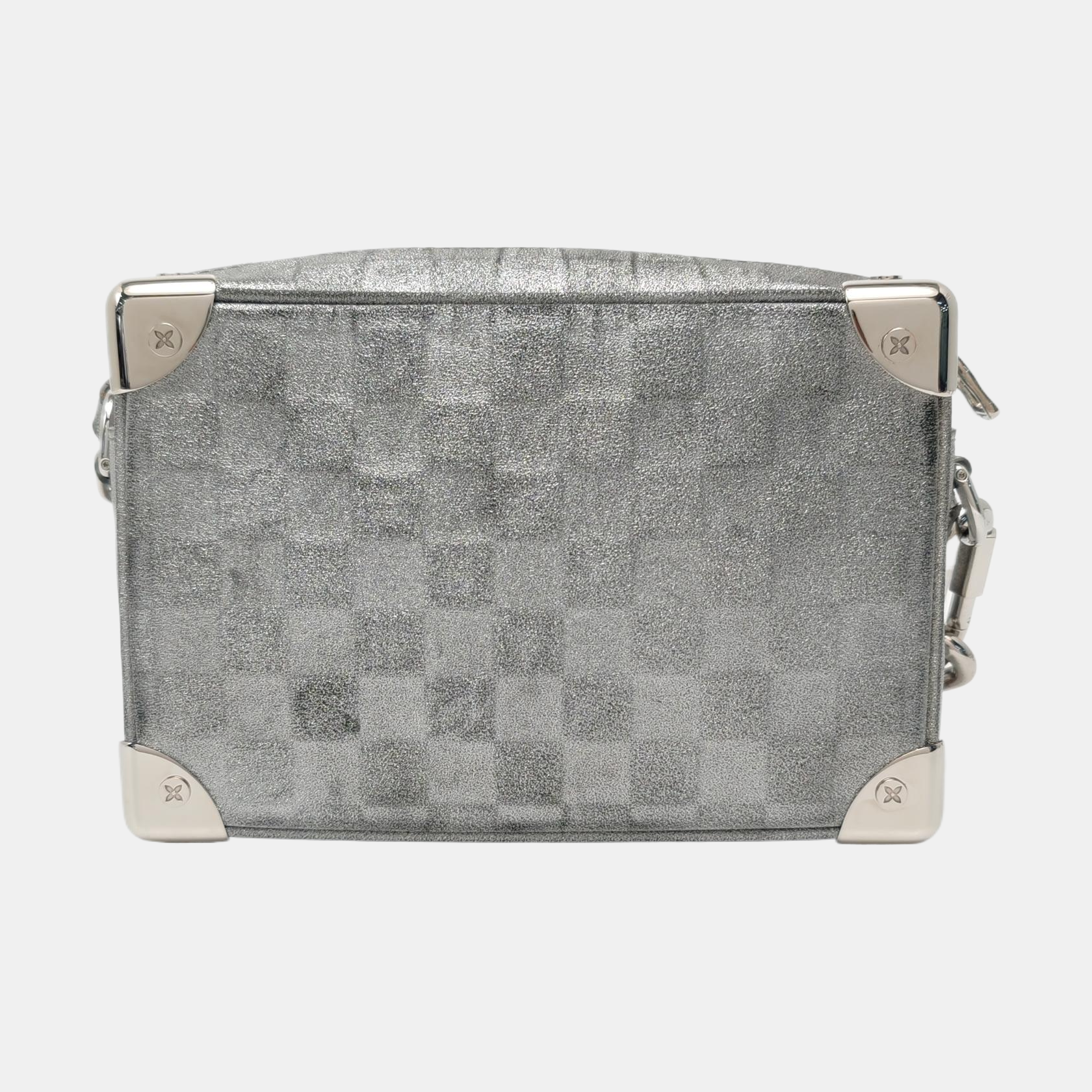 SOFT TRUNK Mini Damier Special Material Silver