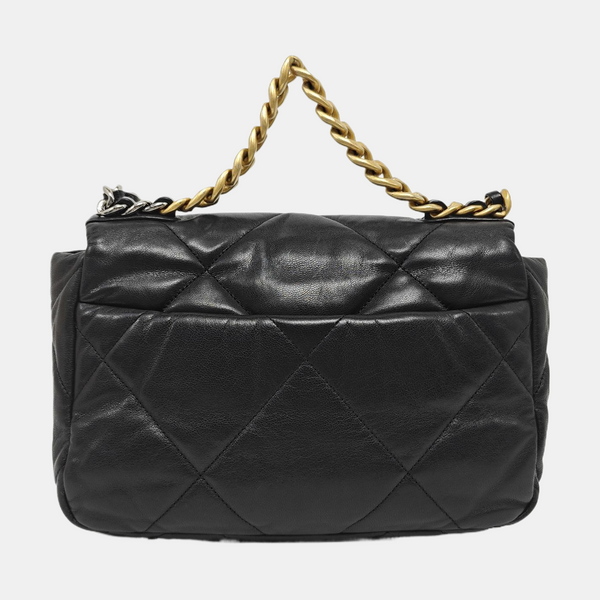 CHANEL 19 Small Quilted Lambskin Black