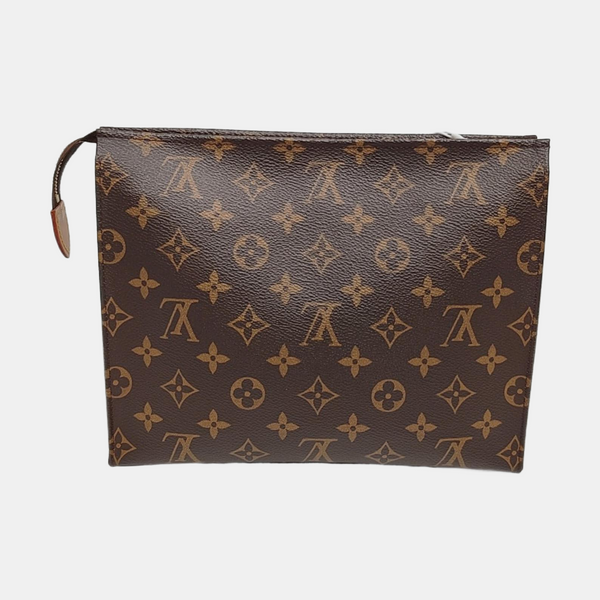 TOILET POCKET 26 Monogram Coated Canvas Brown