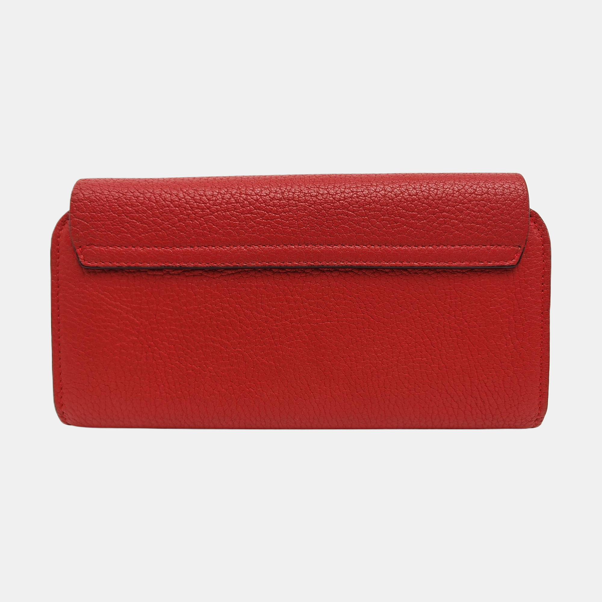 Elsie Calfskin Red Wallet