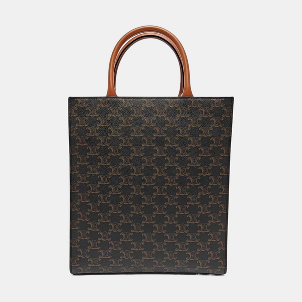 CABAS CELINE Small Coated Canvas Brown