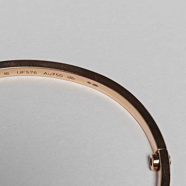 LOVE 18k Rose Gold Bangle