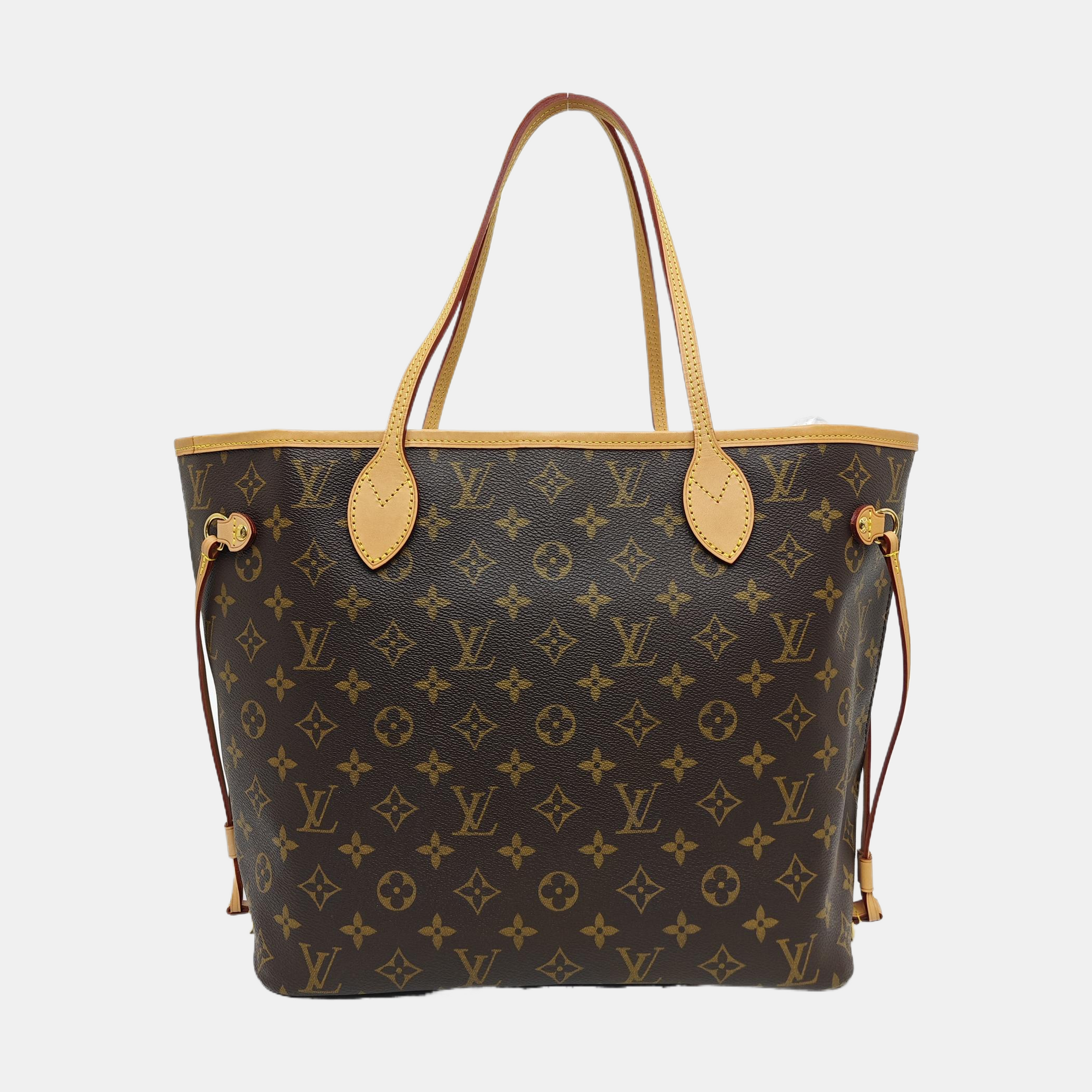 NEVERFULL MM Monogram Coated Canvas Brown