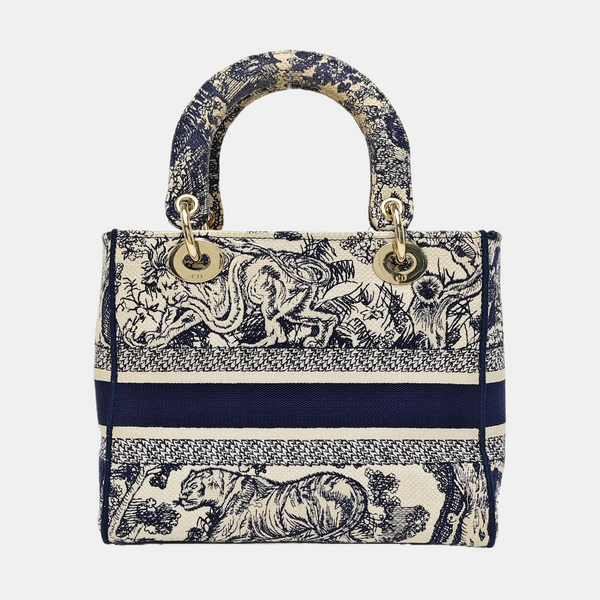 Lady D-Lite Medium Canvas Blue