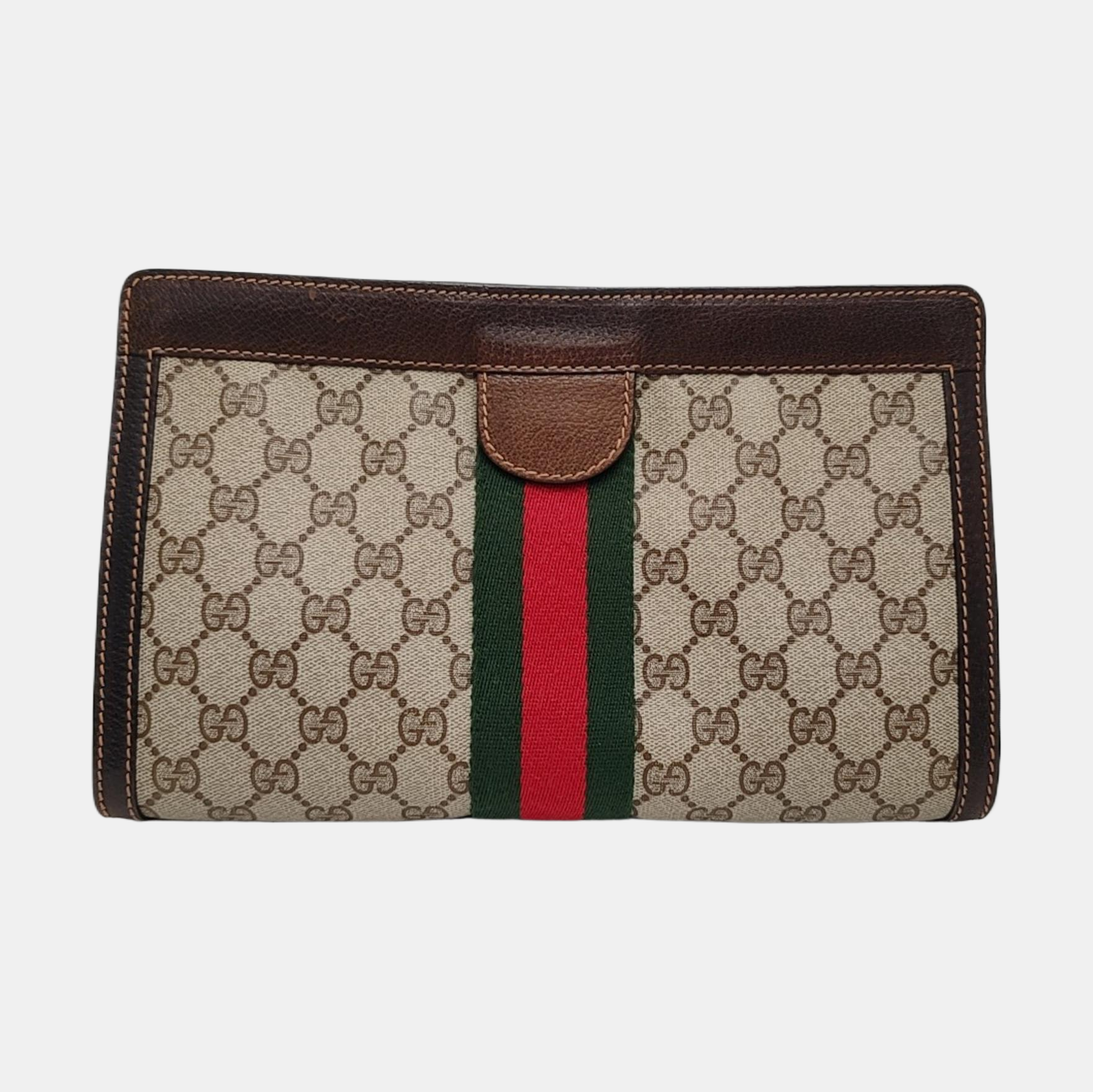 Authenticated pre-owned  Ophidia Monogram Coated Canvas Beige - Clutch at Looply