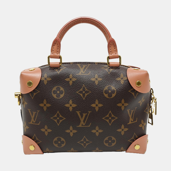 PETITE MALLE Monogram Coated Canvas Brown