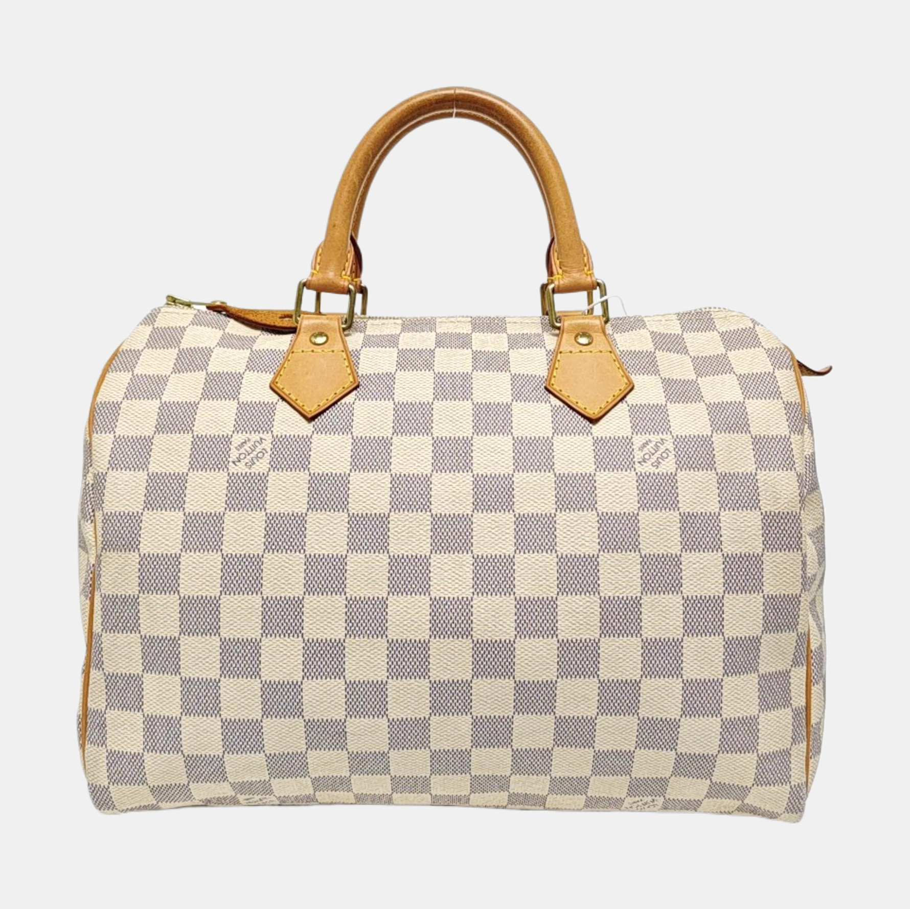 SPEEDY 30 Damier Azur Coated Canvas White