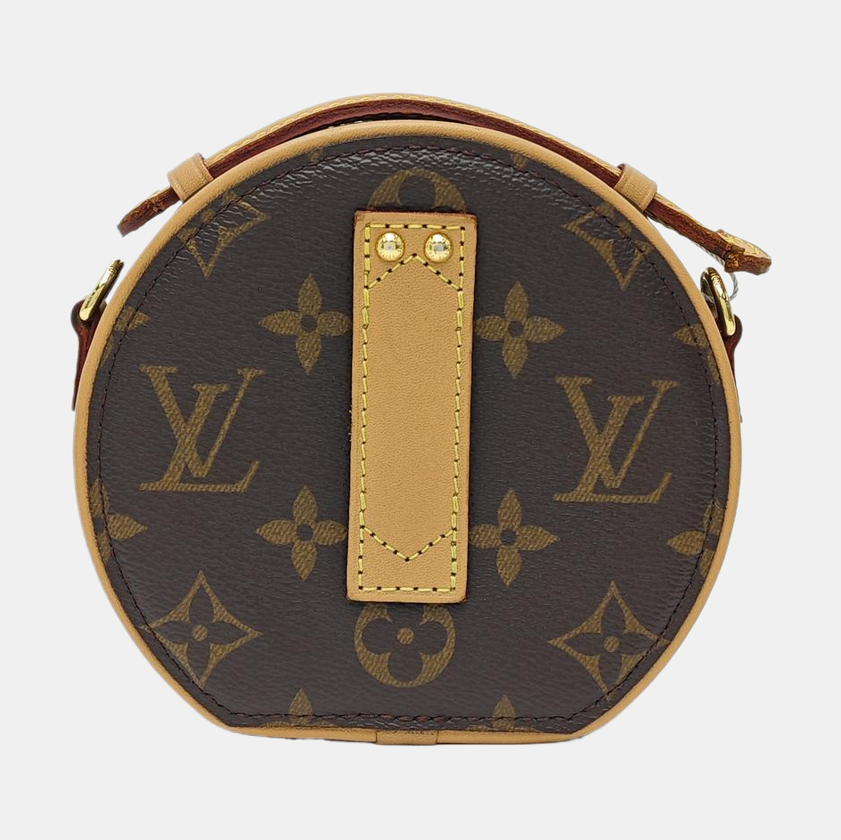 BOITE CHAPEAU Mini Monogram Coated Canvas Brown