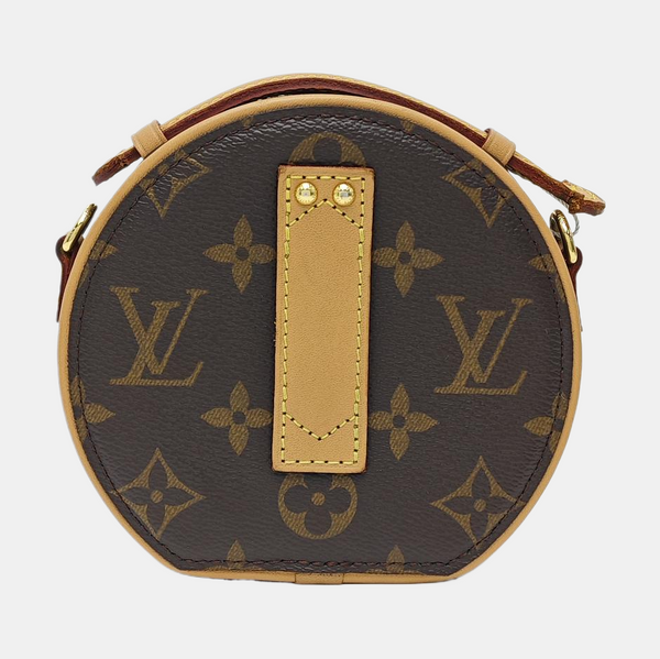 BOITE CHAPEAU Mini Monogram Coated Canvas Brown