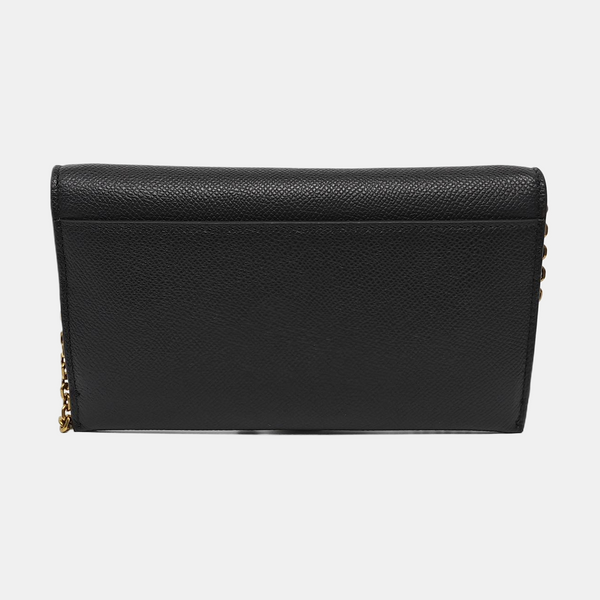 Authenticated pre-owned  Saddle Calfskin Black - Crossbody Bag at Looply