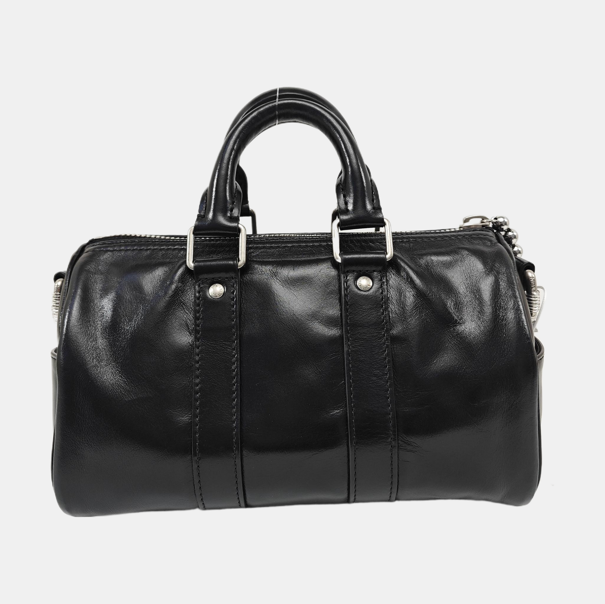 Calfskin Shoulder Bag 25 Black