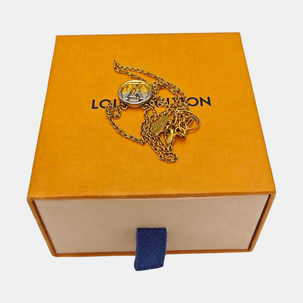 L TO V Metal Gold Necklace