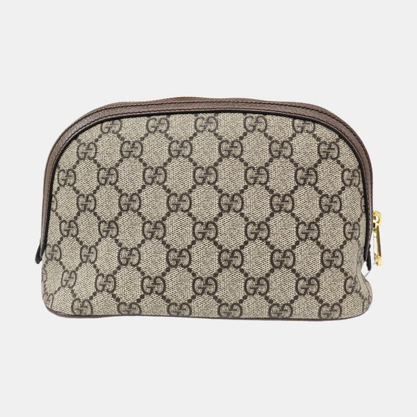 Ophidia Large Monogram Coated Canvas Beige