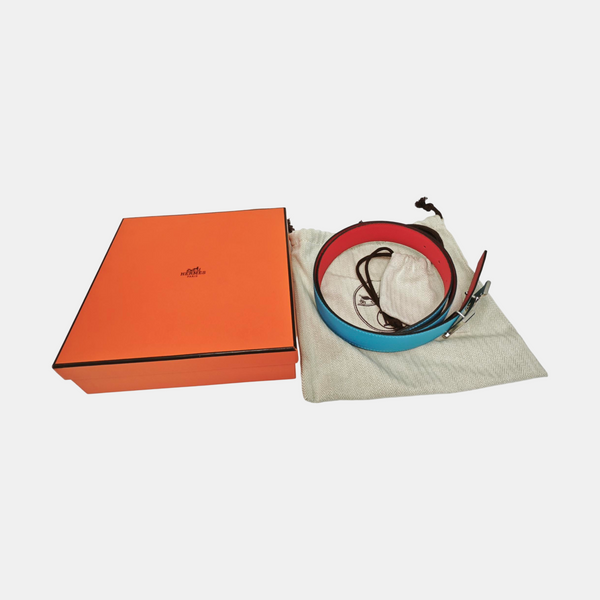 Leather Belt Blue