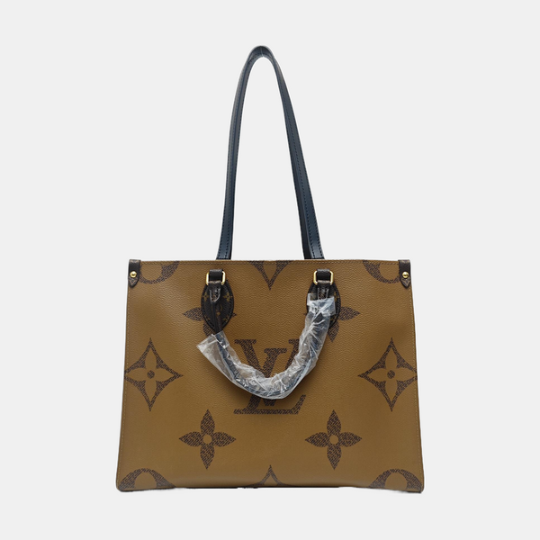 ONTHEGO MM Monogram Coated Canvas Brown