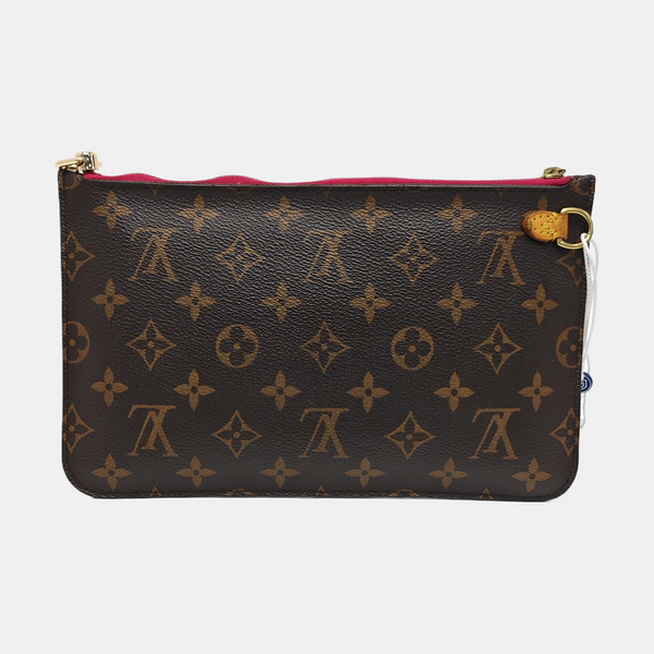 NEVERFULL PM Monogram Coated Canvas Brown