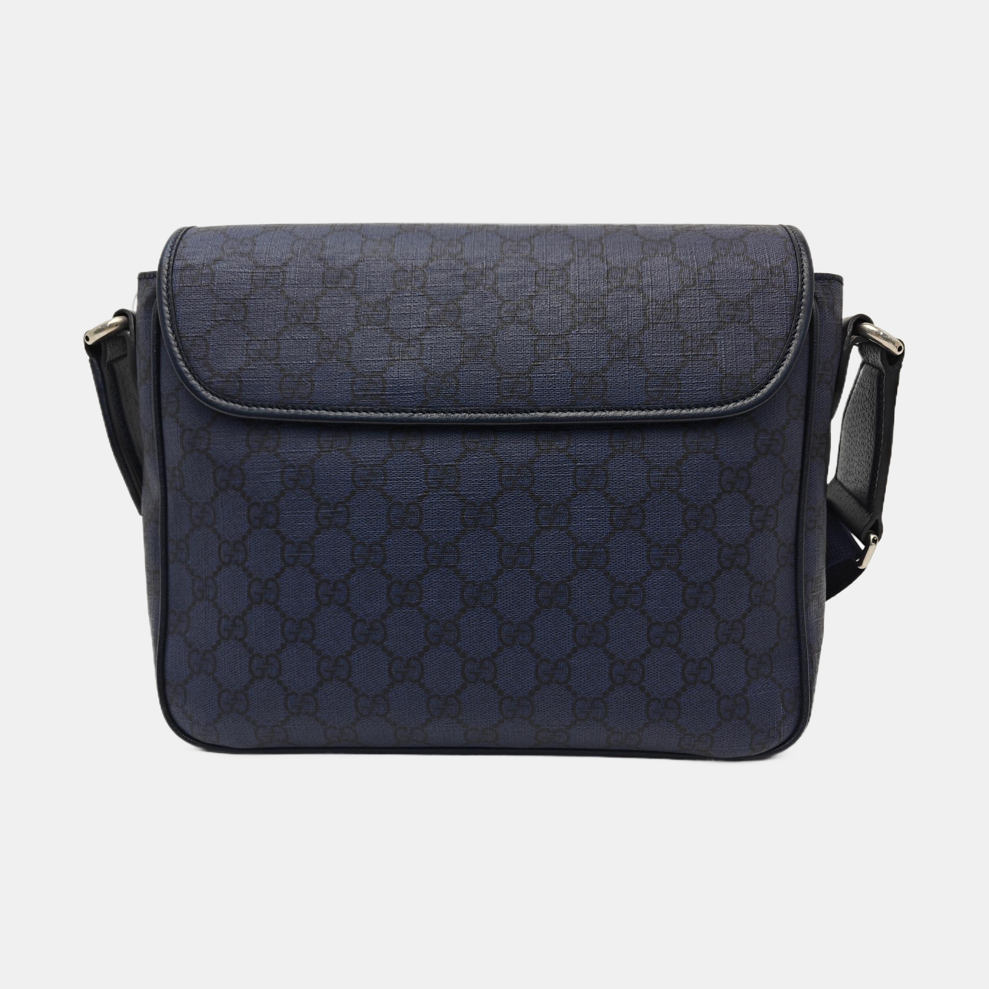 Ophidia Medium Monogram Coated Canvas Blue