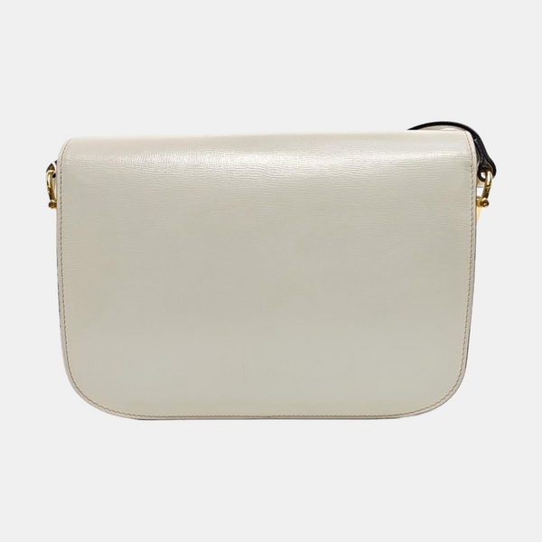 Authenticated pre-owned  Horsebit 1955 Small Calfskin White - Shoulder Bag at Looply