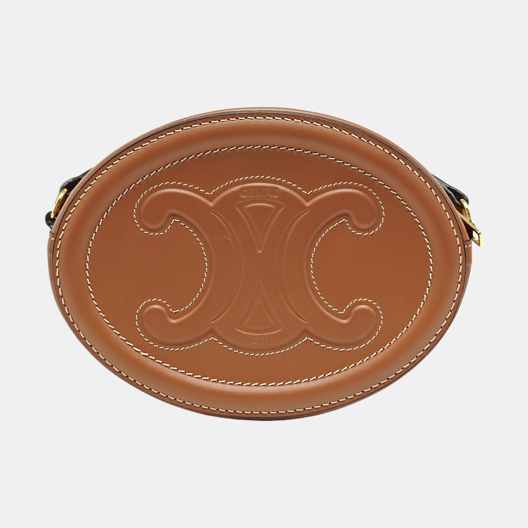 TRIOMPHE Small Calfskin Brown