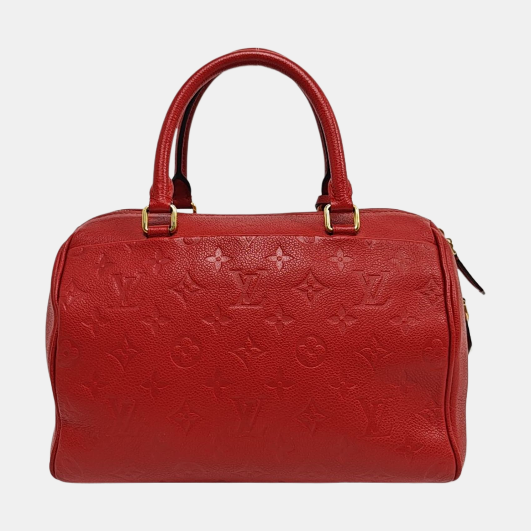 Authenticated pre-owned  SPEEDY 25 Monogram Calfskin Red - Shoulder Bag at Looply