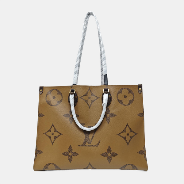 ONTHEGO GM Monogram Coated Canvas Brown