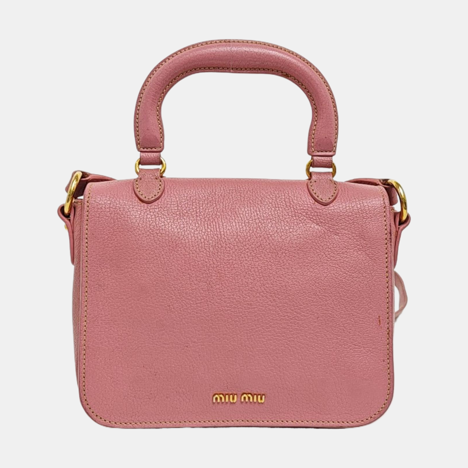 Calfskin Shoulder Bag Pink