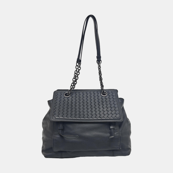 Lambskin Shoulder Bag Black