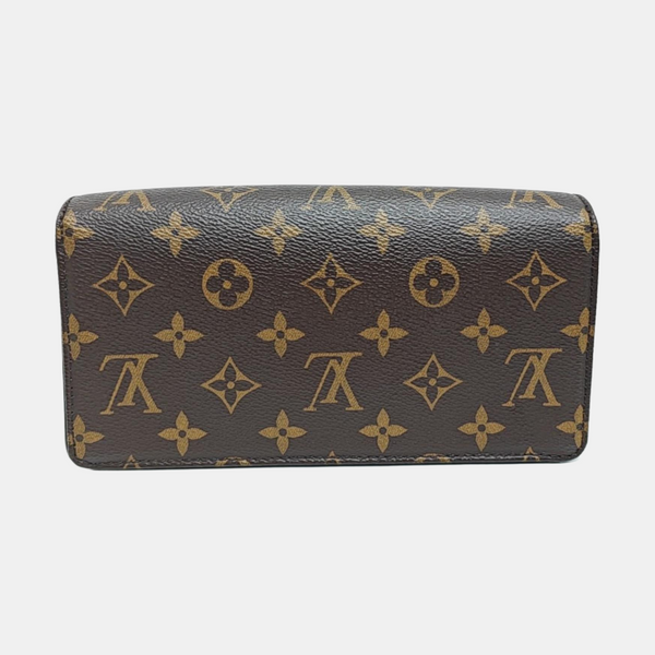 Lily Monogram Coated Canvas Brown