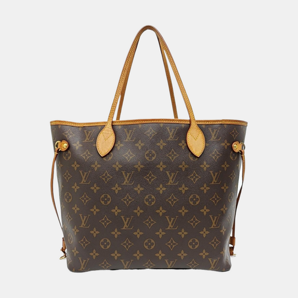 NEVERFULL MM Monogram Coated Canvas Brown
