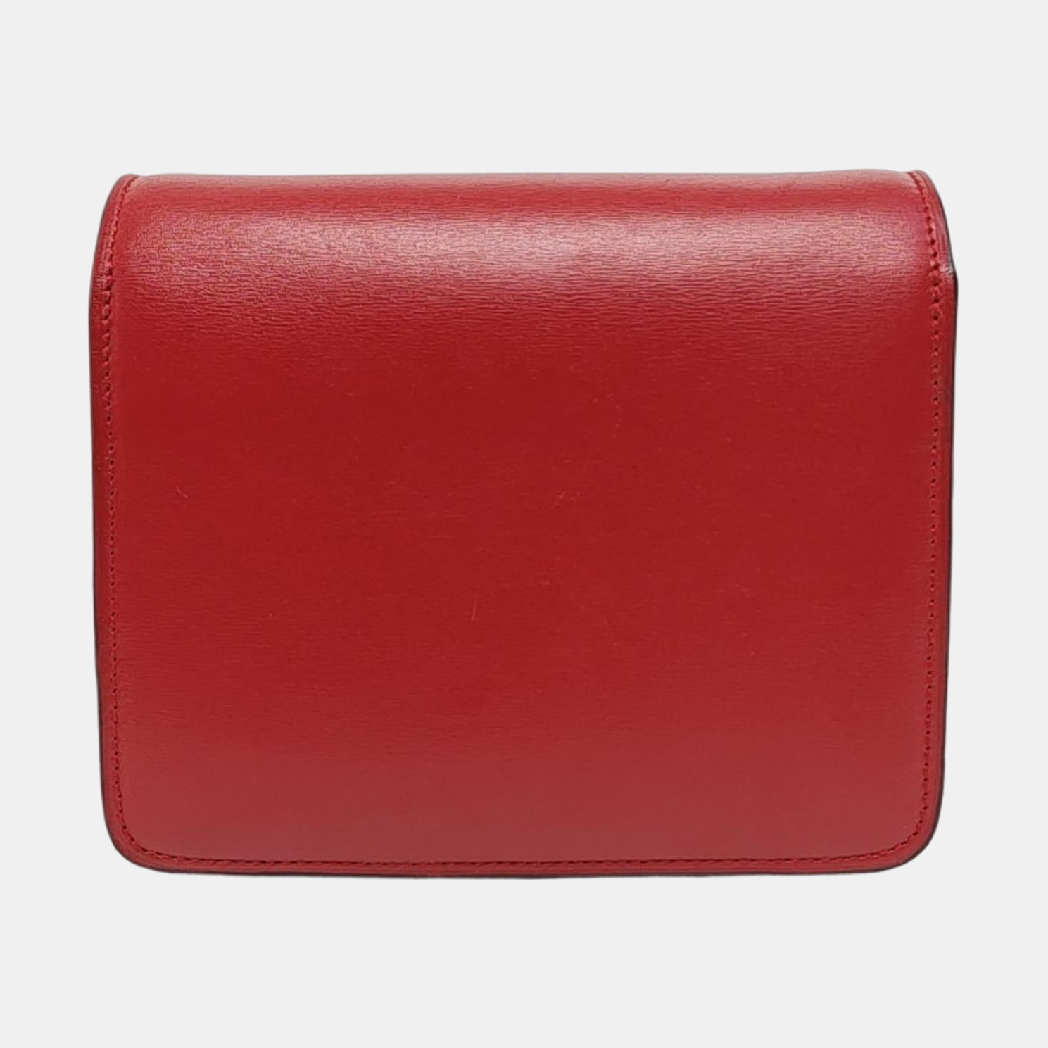 Authenticated pre-owned  CLASSIC BOX Mini Calfskin Red - Crossbody Bag at Looply