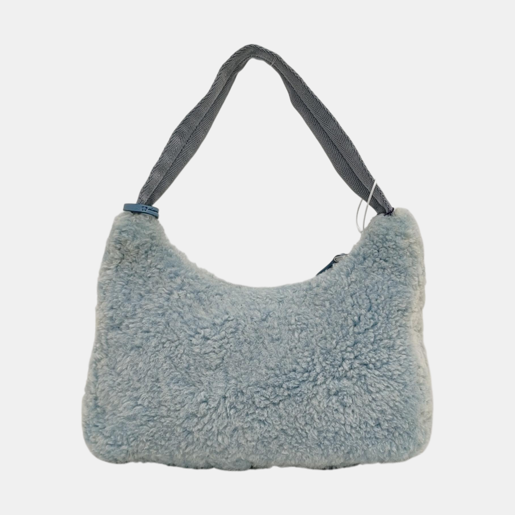 Authenticated pre-owned  Re-Edition2000 Mini Sheepskin Blue - Top Handle Bag at Looply