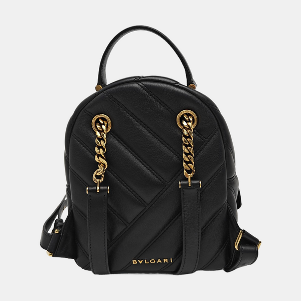 SERPENTI CABOCHON Small Quilted Calfskin Black