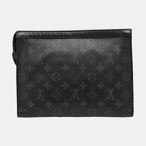 Pochette Voyag MM Monogram Coated Canvas Black