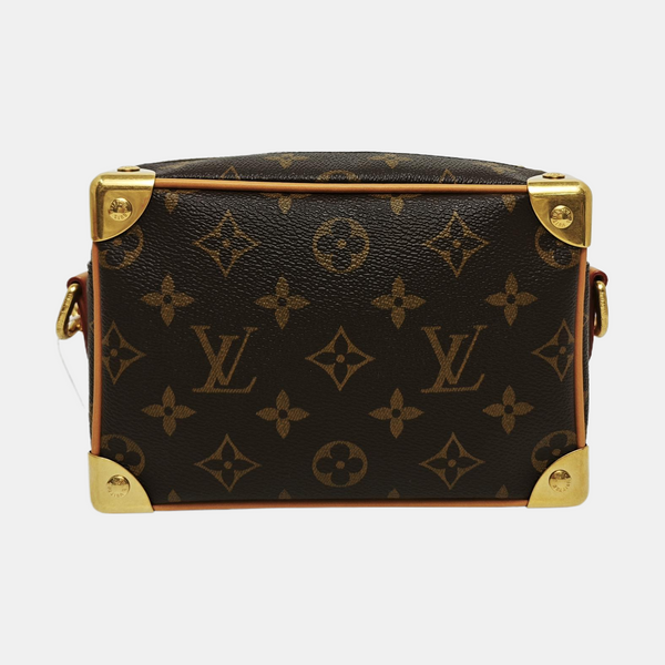 SOFT TRUNK Mini Monogram Coated Canvas Brown