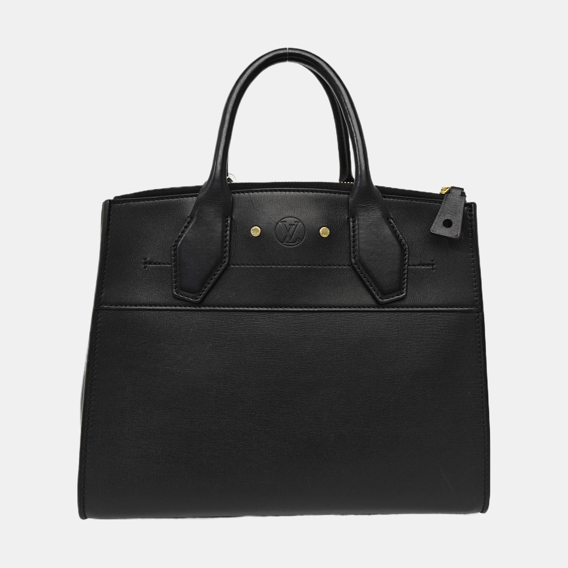 CITY STEAMER PM Calfskin Black