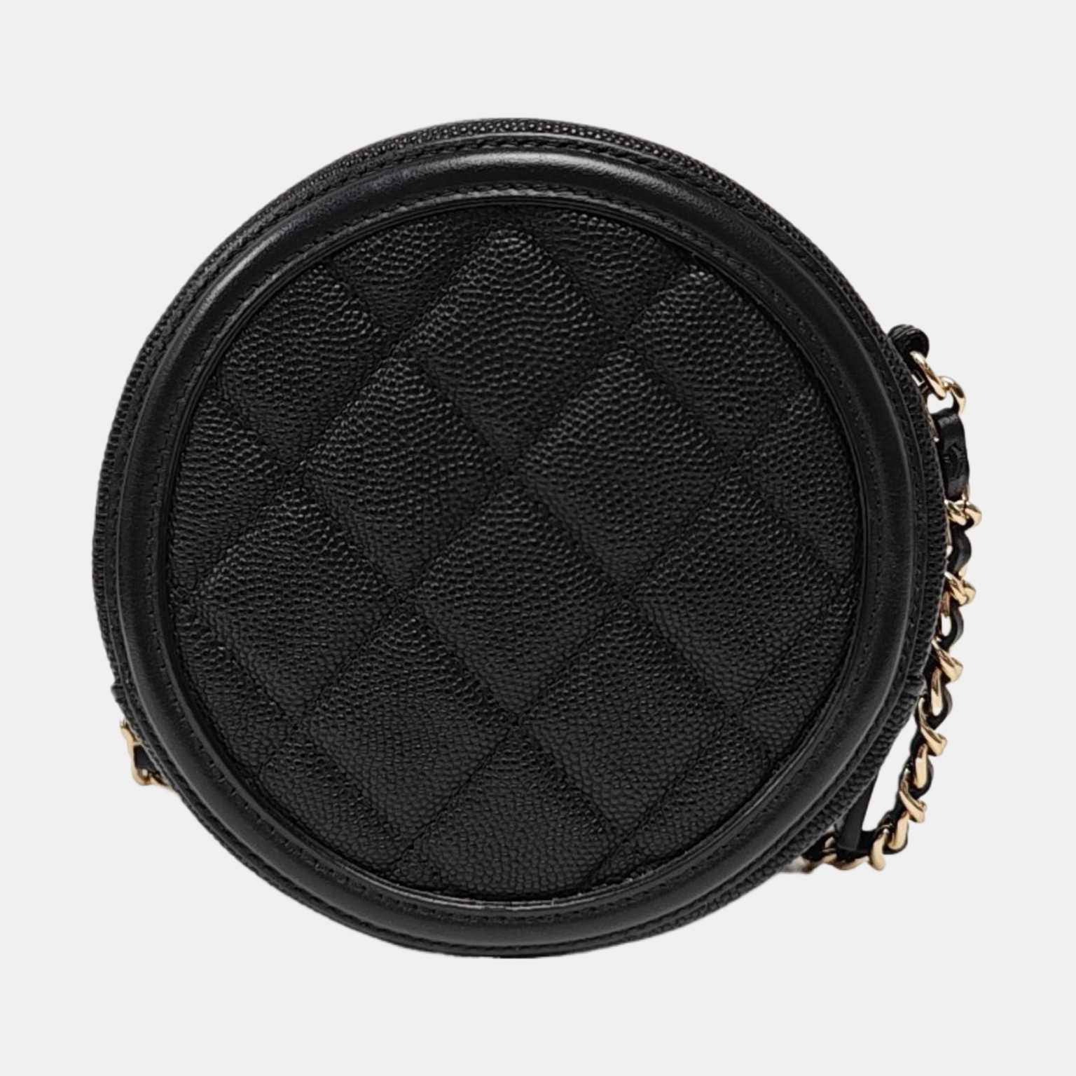 Authenticated pre-owned  FILIGREE Quilted Grained Calfskin Black - Crossbody Bag at Looply