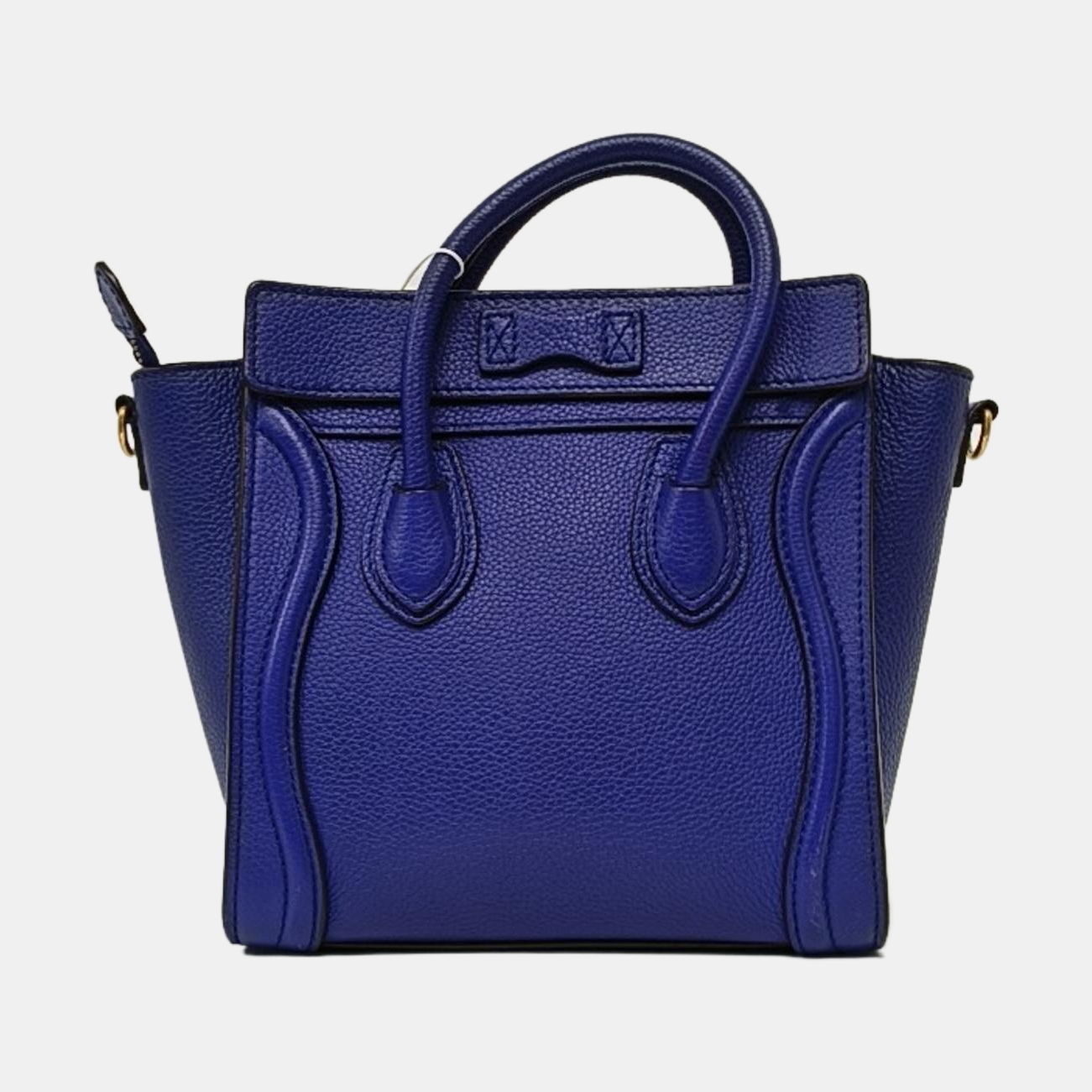 Authenticated pre-owned  LUGGAGE Nano Calfskin Blue - Tote Bag at Looply
