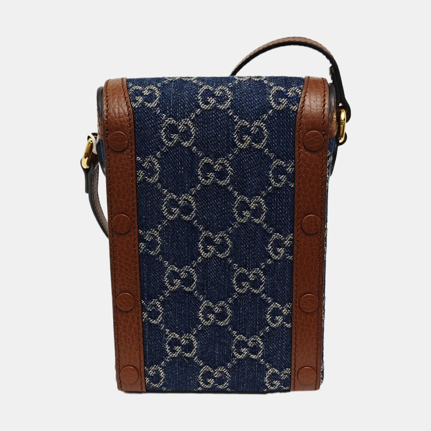 Horsebit 1955 Mini Monogram Denim Blue