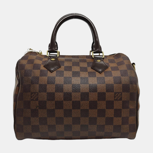 Authenticated pre-owned  SPEEDY 25 Coated Canvas Brown - Shoulder Bag at Looply