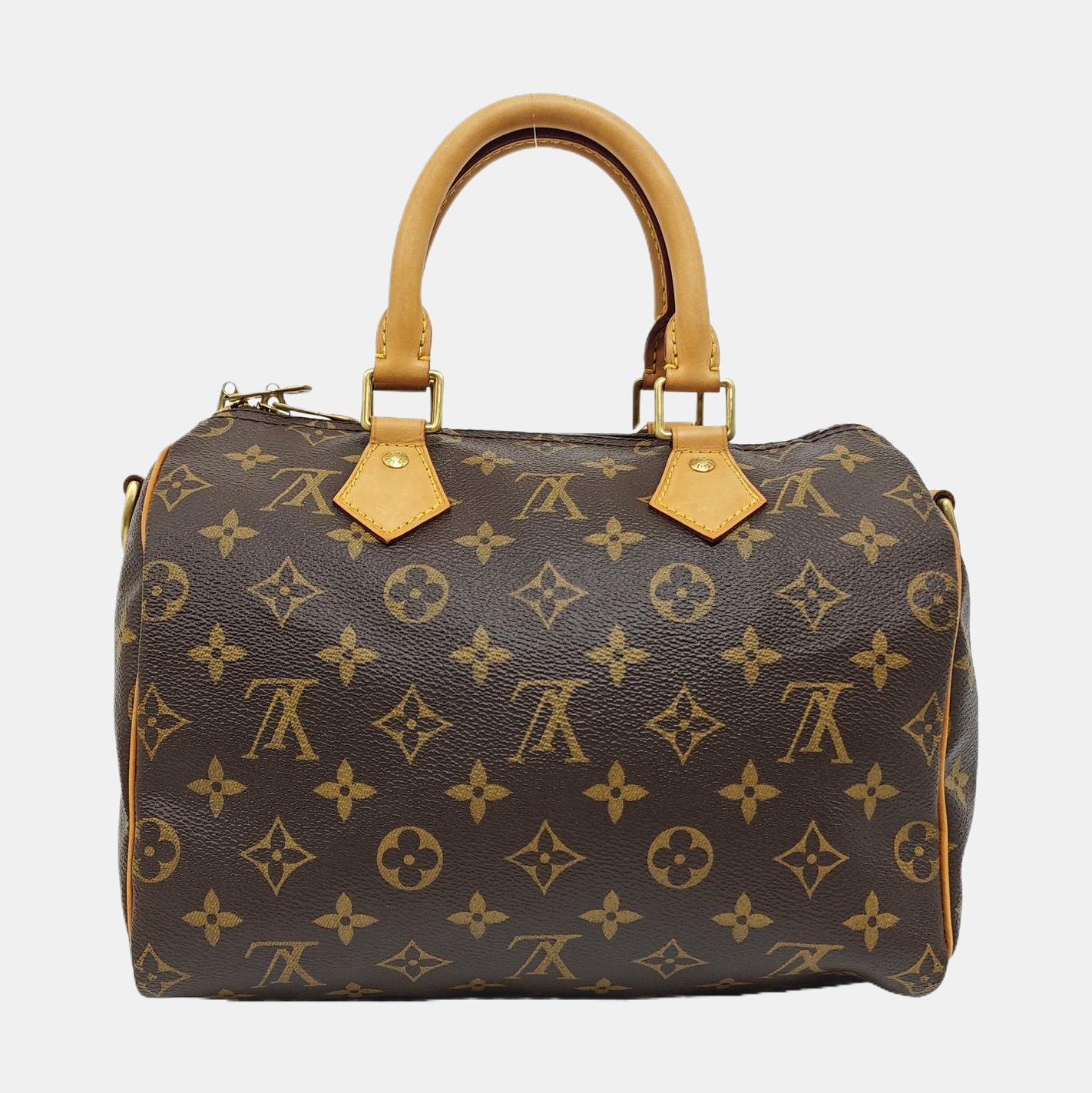 SPEEDY 25 Monogram Coated Canvas Brown