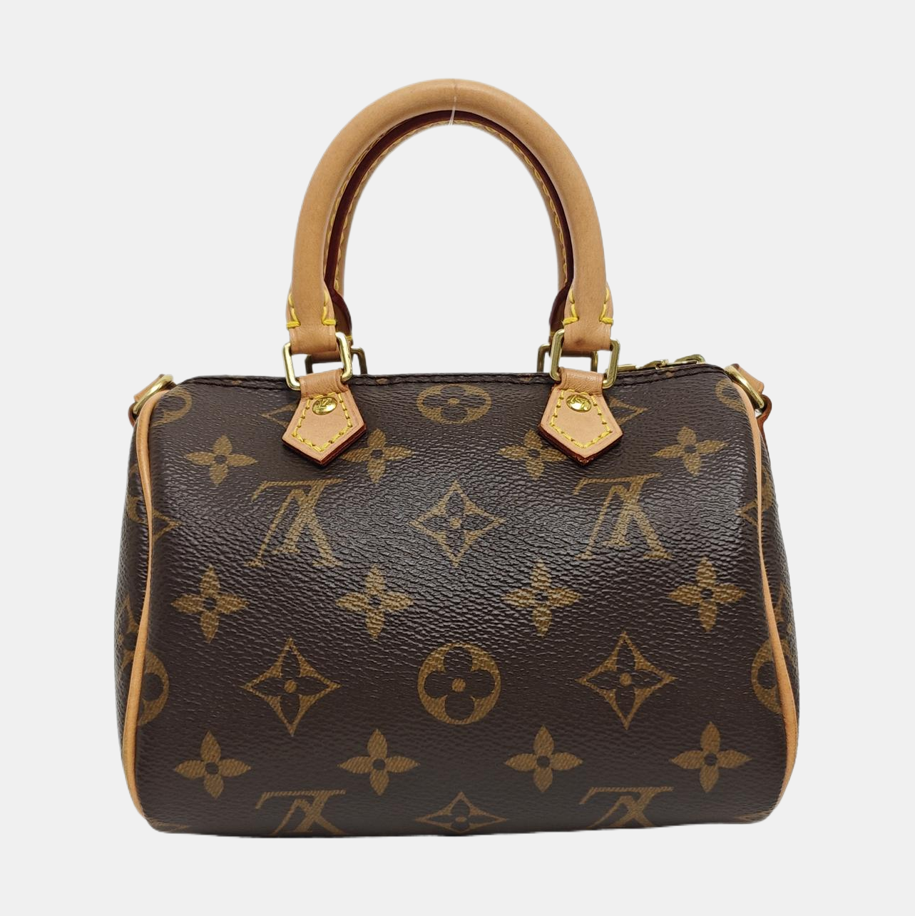 SPEEDY Nano Monogram Coated Canvas Brown