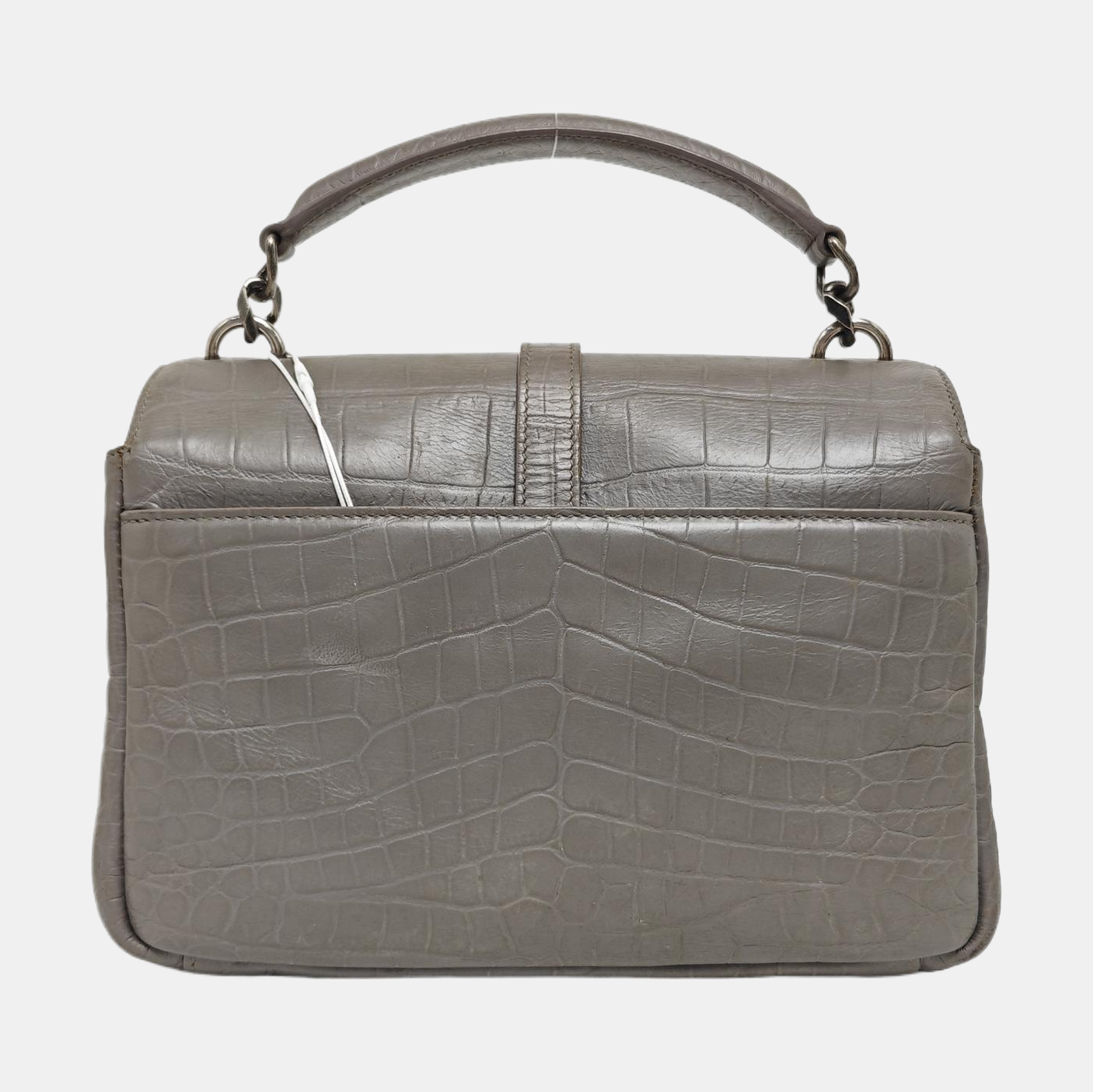 COLLEGE Medium Calfskin Gray