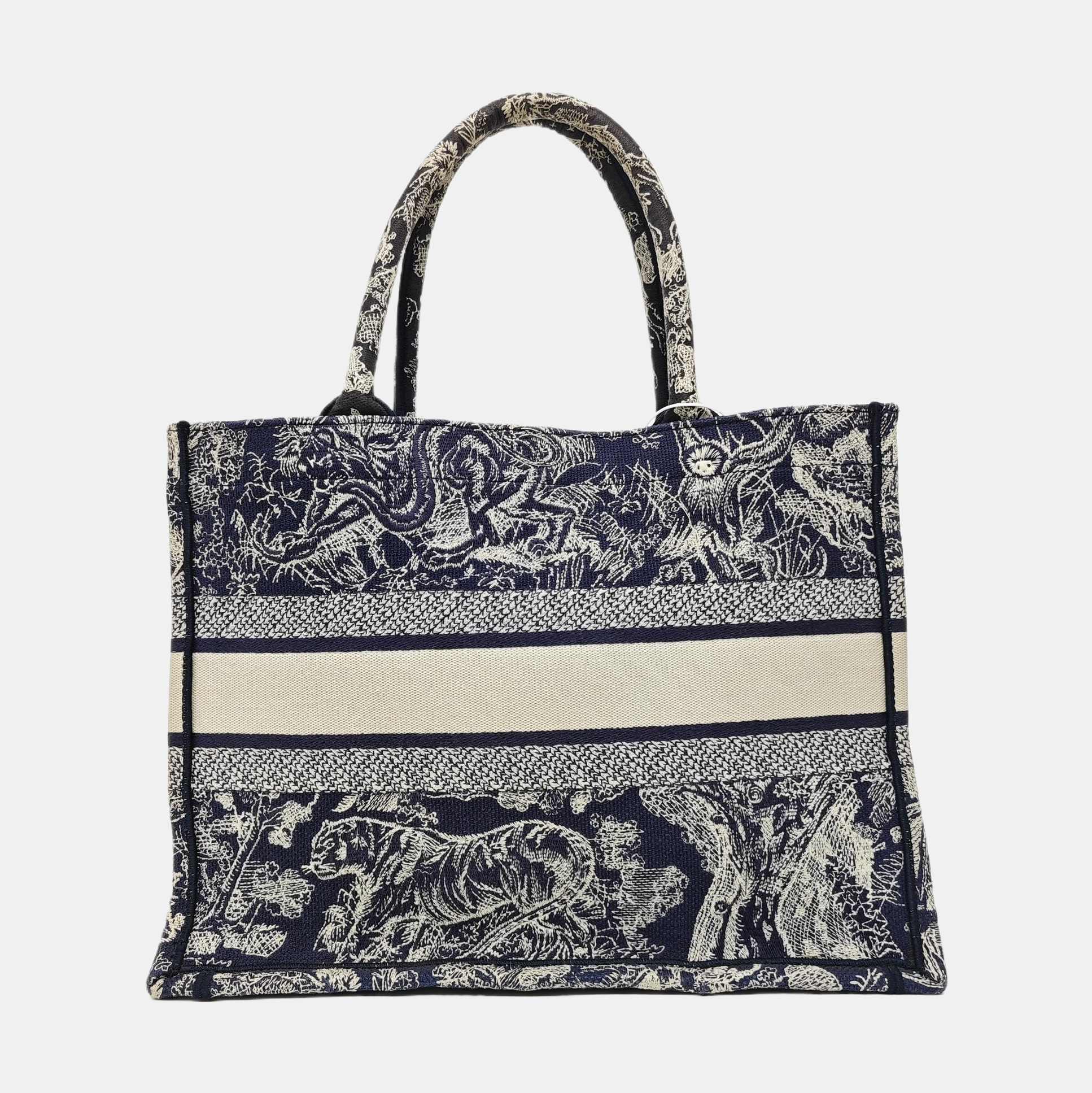 Book Tote Medium Canvas Blue