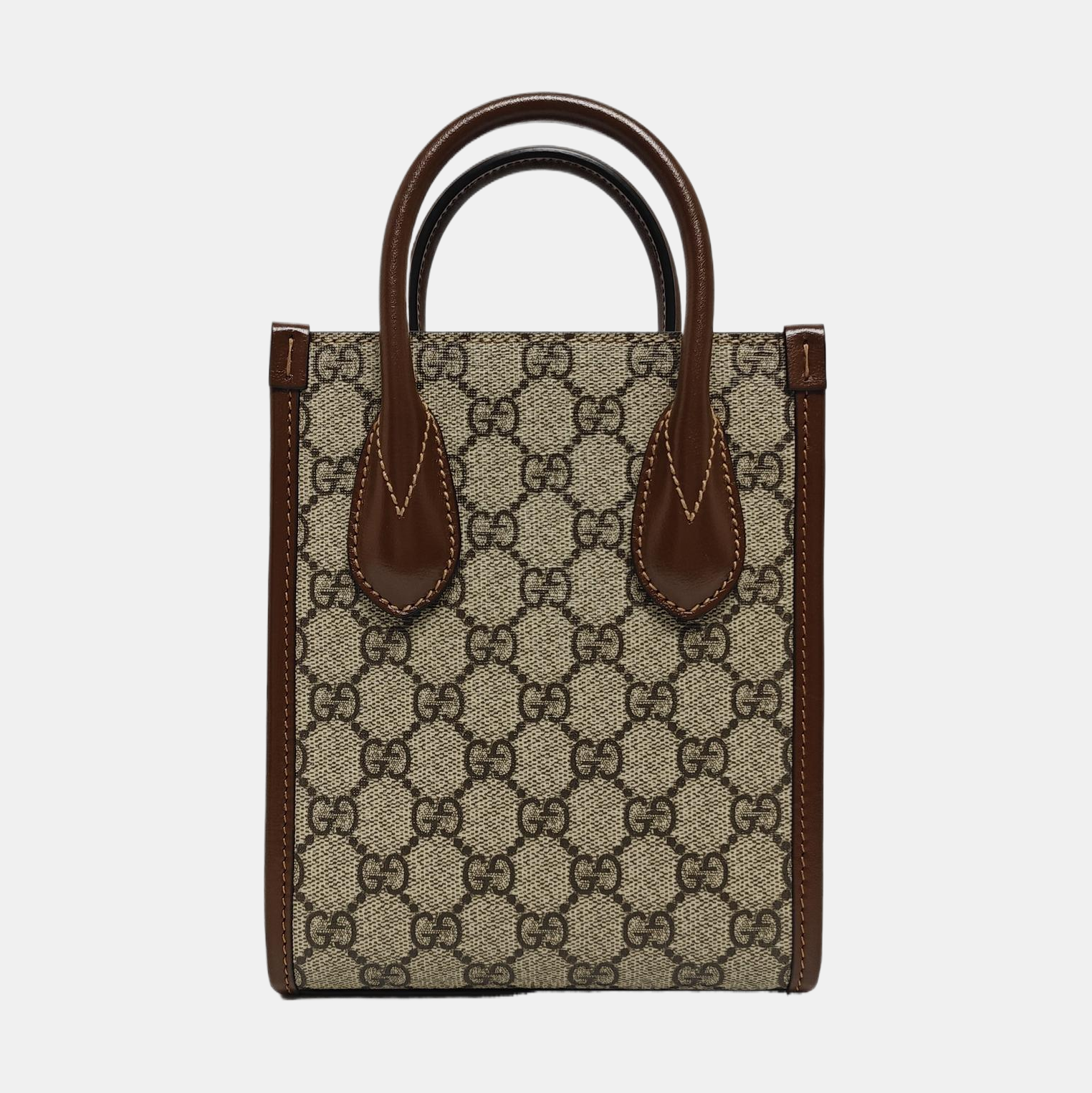 Retro Mini Monogram Coated Canvas Beige